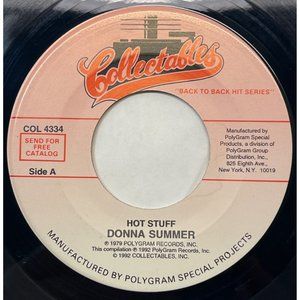 Donna Summer Hot Stuff / Heaven Knows 45 Disco Funk Collectables 4334